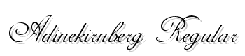 Adinekirnberg-Regular font